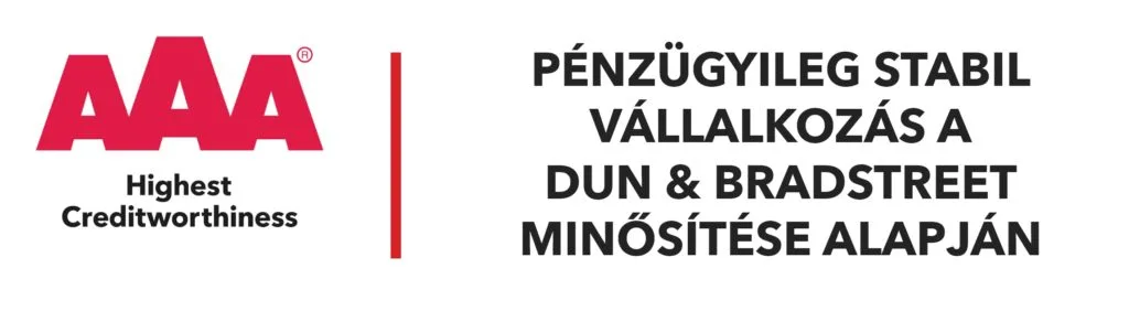Dun & Bradstreet AAA tanúsítvány